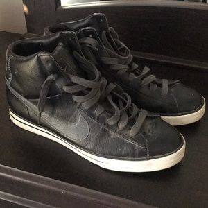 Leather Nike high tops